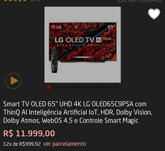 Smart TV OLED 65" UHD 4K LG