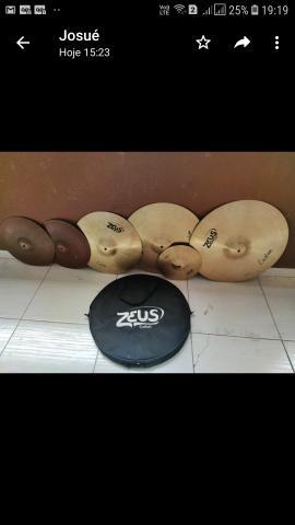 Vendo jogo de pratos zeus so o chimbal sabian b8 pro.