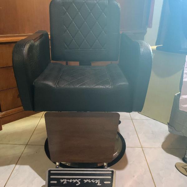 cadeira de barbeiro reclinável