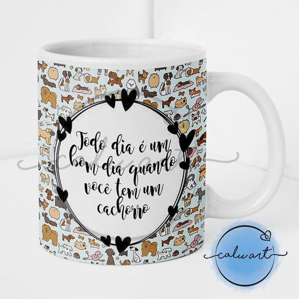 caneca personalizada cachorrinhos cachorro