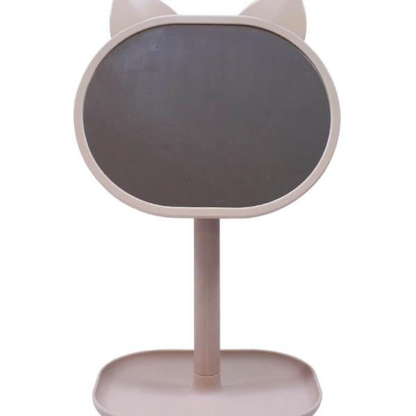 espelho de mesa gato marrom 31cm