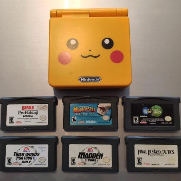 game boy advance pikachu 6 jogos