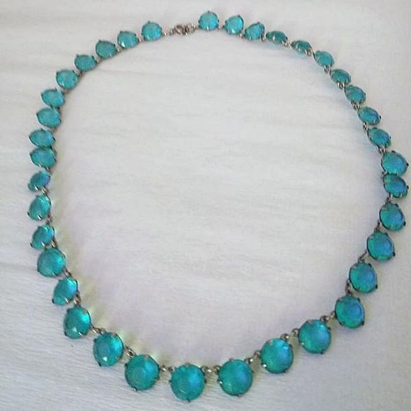 gargantilha chocker azul