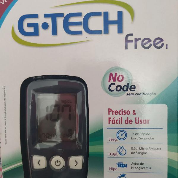 kit Aparelho medidor de Glicose G-Tech Free