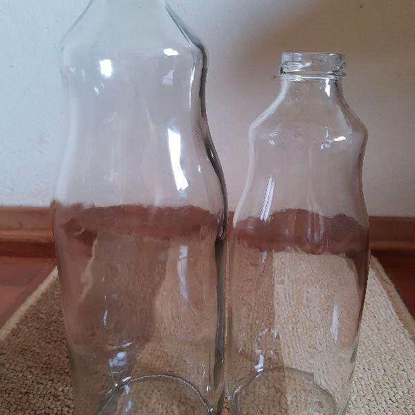 kit garrafas de vidro