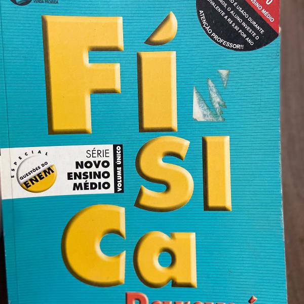 livro de exercícios de física