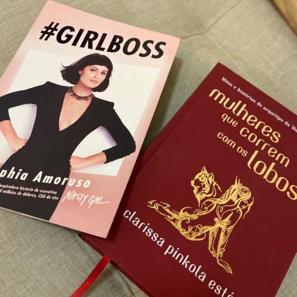 livros girl boss + mulheres que correm como lobos