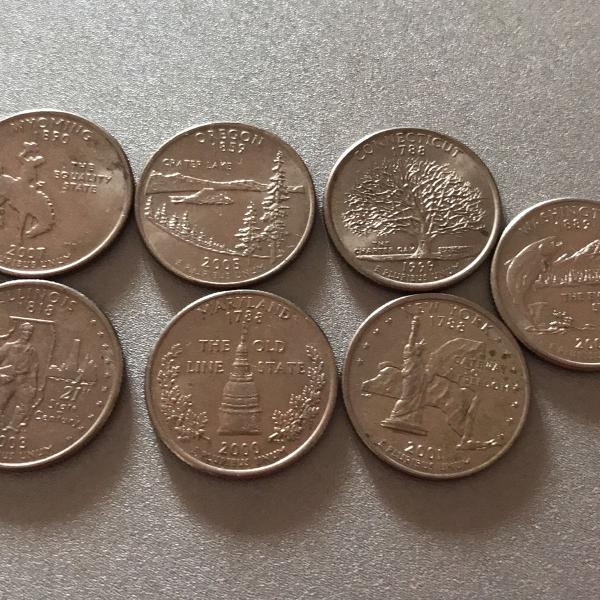 moedas comemorativas de quarter dollar