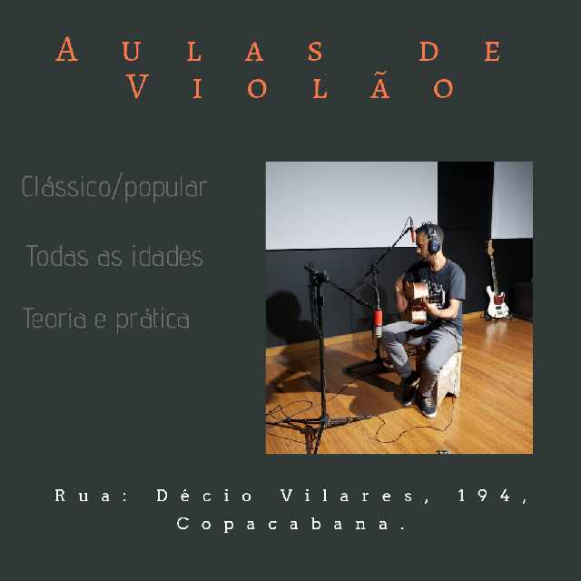 Aulas de violao -copacabana