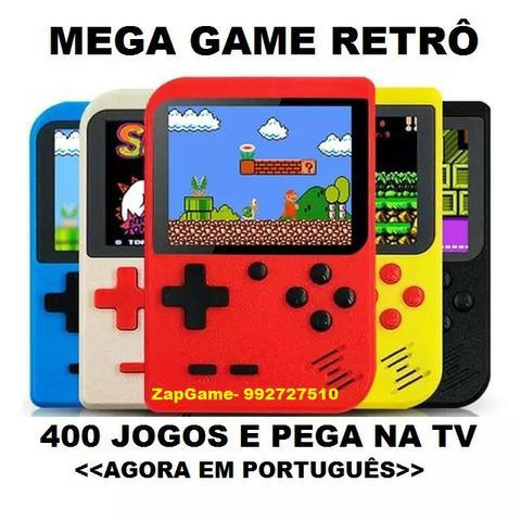 Brinque Game Com Super Mario +400 Jogos + CaboTV + Bateria