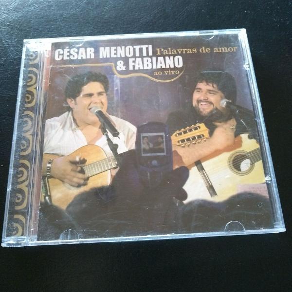 CD César Menotti e Fabiano Palavras de Amor Ao Vivo