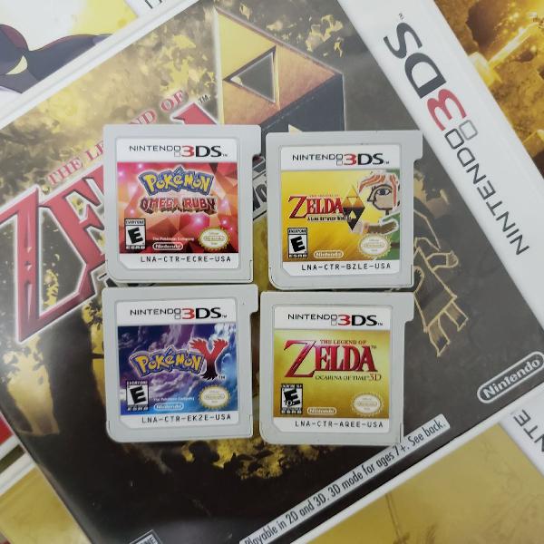 Jogos 3DS Pokemon e Zelda