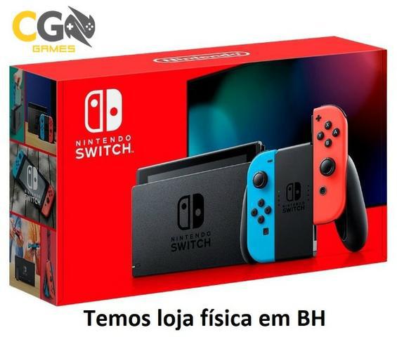 New Nintendo Switch Novo na Caixa com Garantia - Cartão