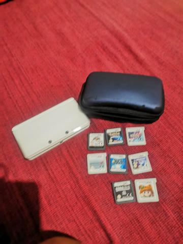 Nintendo 3DS branca+Pokémon diamante etc.