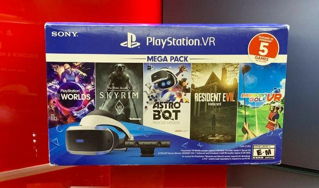 Playstation VR Bundle + 5 jogos - Produto Novo, Lacrado,