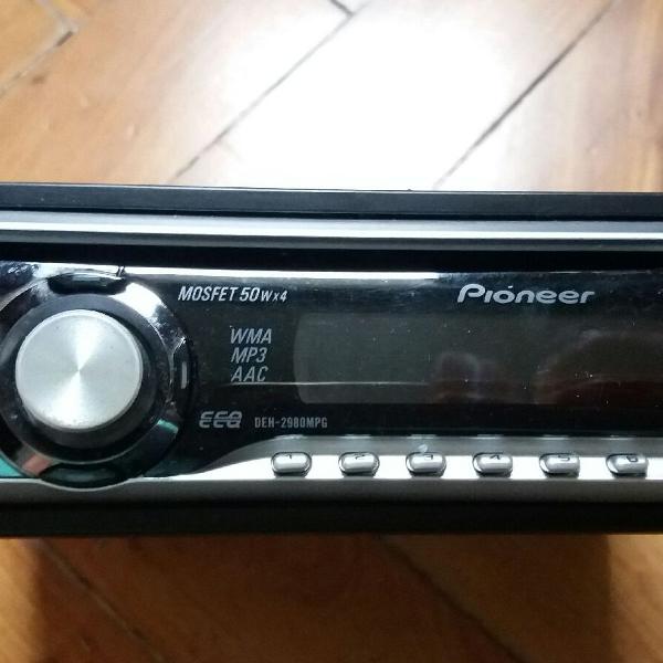 Rádio Automotivo CD player mp3 Pioneer seminovo DEH 2980