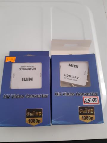 Vendo conversores HDMI x vga e HDMI x Av