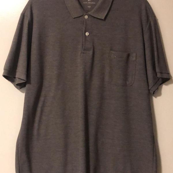 camisa polo cinza mescla