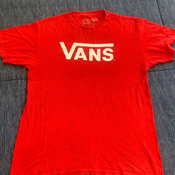 camiseta vans vermelha