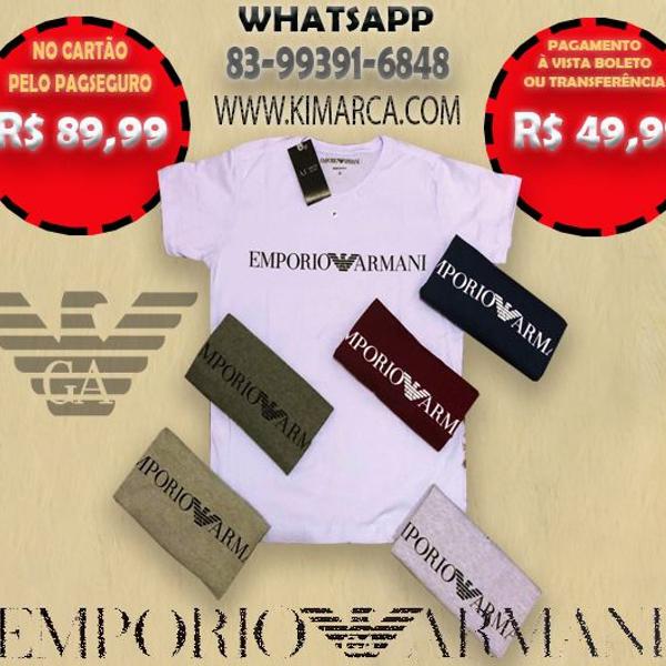 camisetas giorgio armani originais várias cores