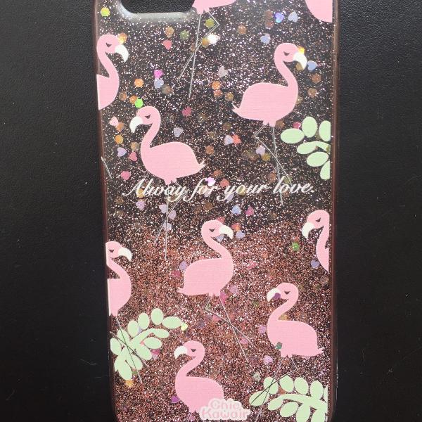 capinha de flamingos iphone 6s e 6s plus