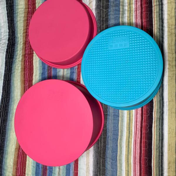 kit forma de silicone - bolos redondas