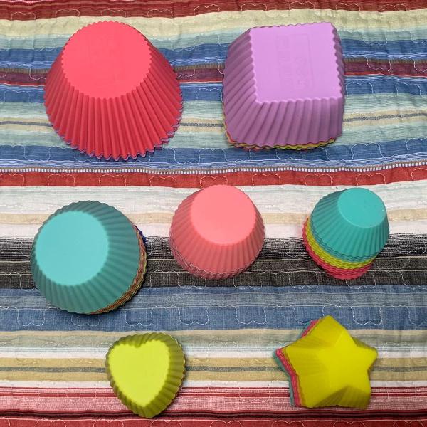 kit forma de silicone - cupcakes e muffin