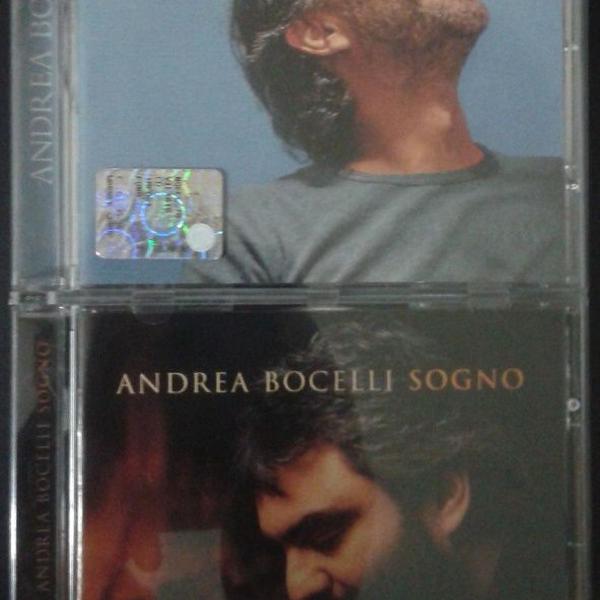 lote 2 cds originais - andrea bocelli - andrea / sogno