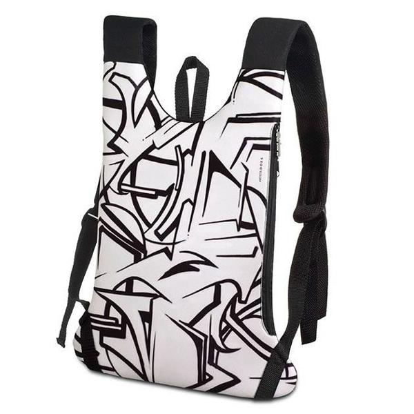 mochila natura urbano preto e branco emborrachada