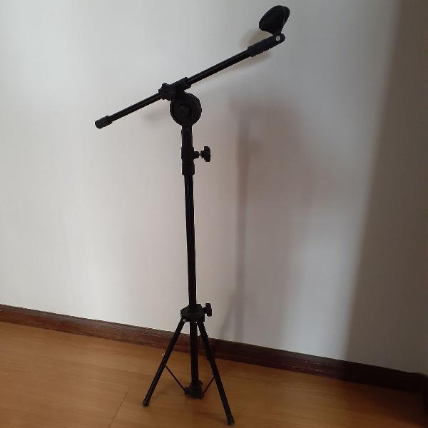 pedestal suporte para microfone com cachimbo