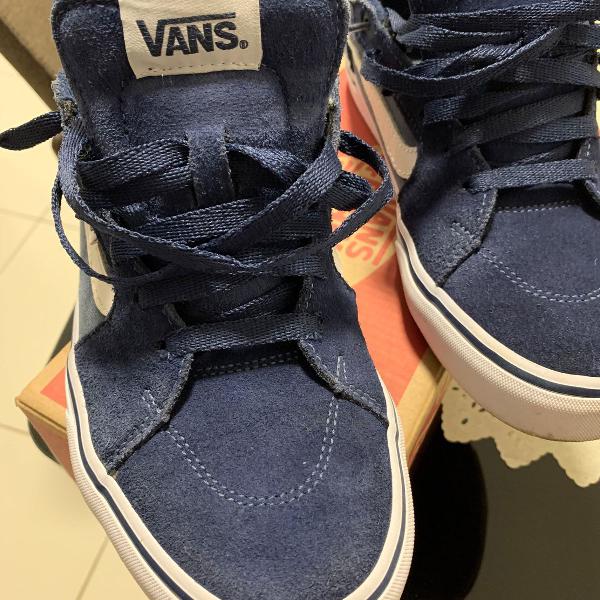 tênis vans azul suede