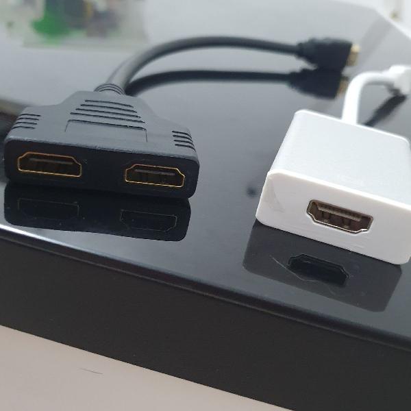 Cabo USB 3.0 para HDMI e Cabo Duplicador HDMI