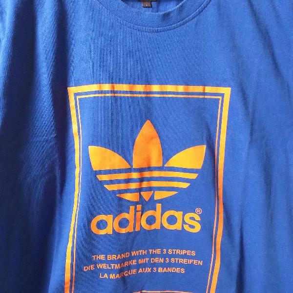 Camiseta Adidas Originals - Azul e Laranja