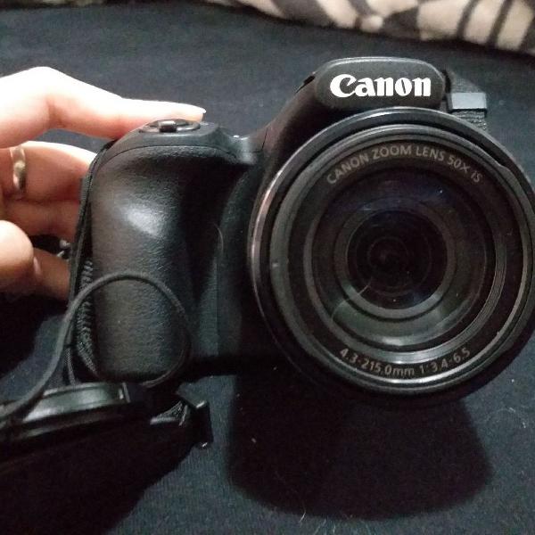 Canon sx530 semi nova + micro sd 32gb + bolsa