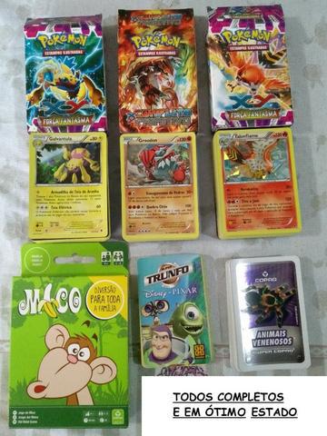 Cards Pokemon + Super Trunfo + Jogo do Mico