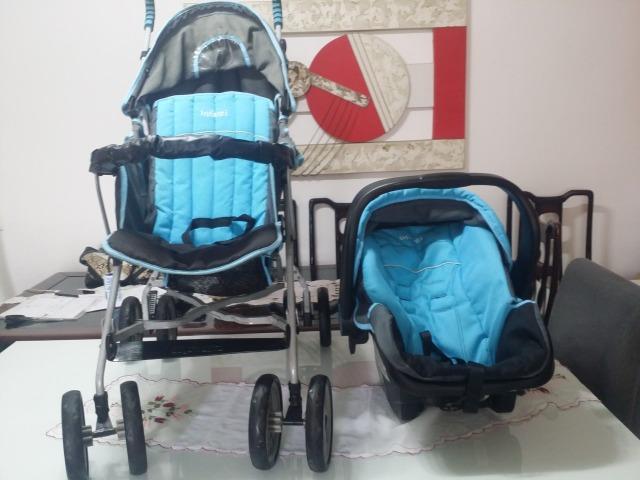 Carrinho de bebê com cadeirinha de bebê conforto para auto