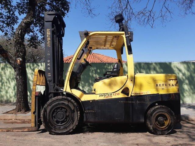 Empilhadeira hyster modelo h120ft diesel torre padrão