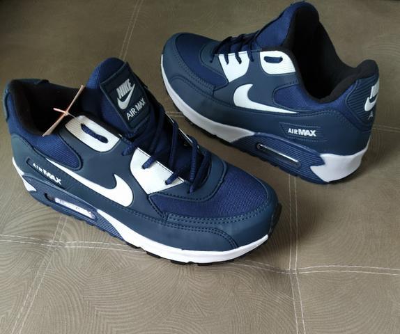 Entrega grátis (saldão nike airmax 90 azul)