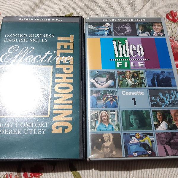 Fitas VHS para estudo de inglês