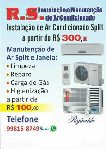 Instalação e manutenção de ar condicionado split