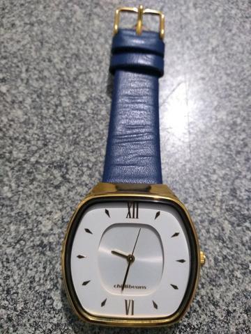 Relógio social Chilli Beans original. Pulseira azul com