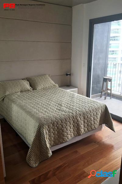 Studio 35mÂ² decorado - Vila OlÃ­mpia