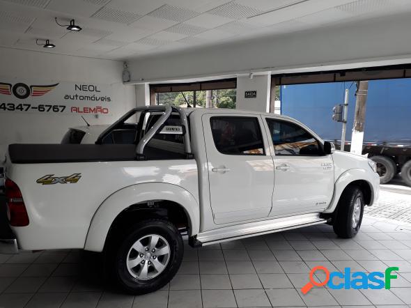 TOYOTA HILUX CD 4X4 SRV BRANCO 2015 2.0 FLEX