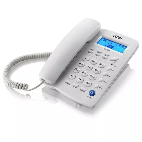 Telefone Com Fio Com Identificador Tcf-3000c Elgin 13095
