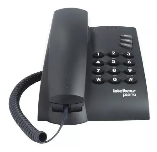 Telefone Com Fio Intelbras De Mesa Pleno - Preto