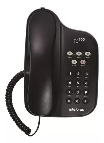 Telefone Com Fio Intelbras Gôndola Tc 500 S/ Chave Preto