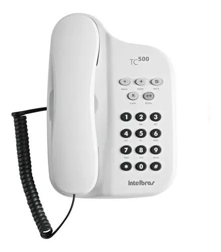 Telefone Com Fio Tc 500 Branco Interfone