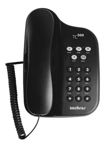 Telefone Com Fio Tc500 Preto Intelbras