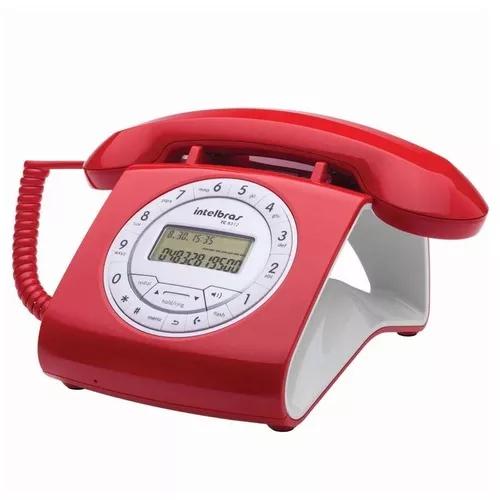 Telefone Com Fio Tc8312 Vermelho Intelbras