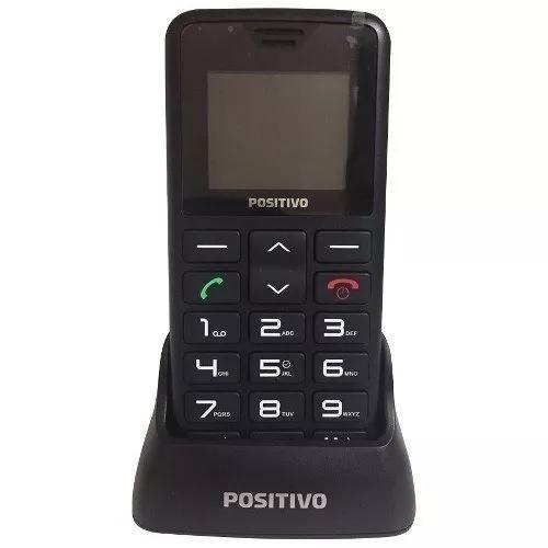 Telefone Fixo Positivo P35 - Preto, S/ Fio, 3g - Novo